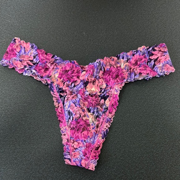 PINK Victoria's Secret Other - PINK Victoria's Secret Floral Lace Panties - Pink and Purple